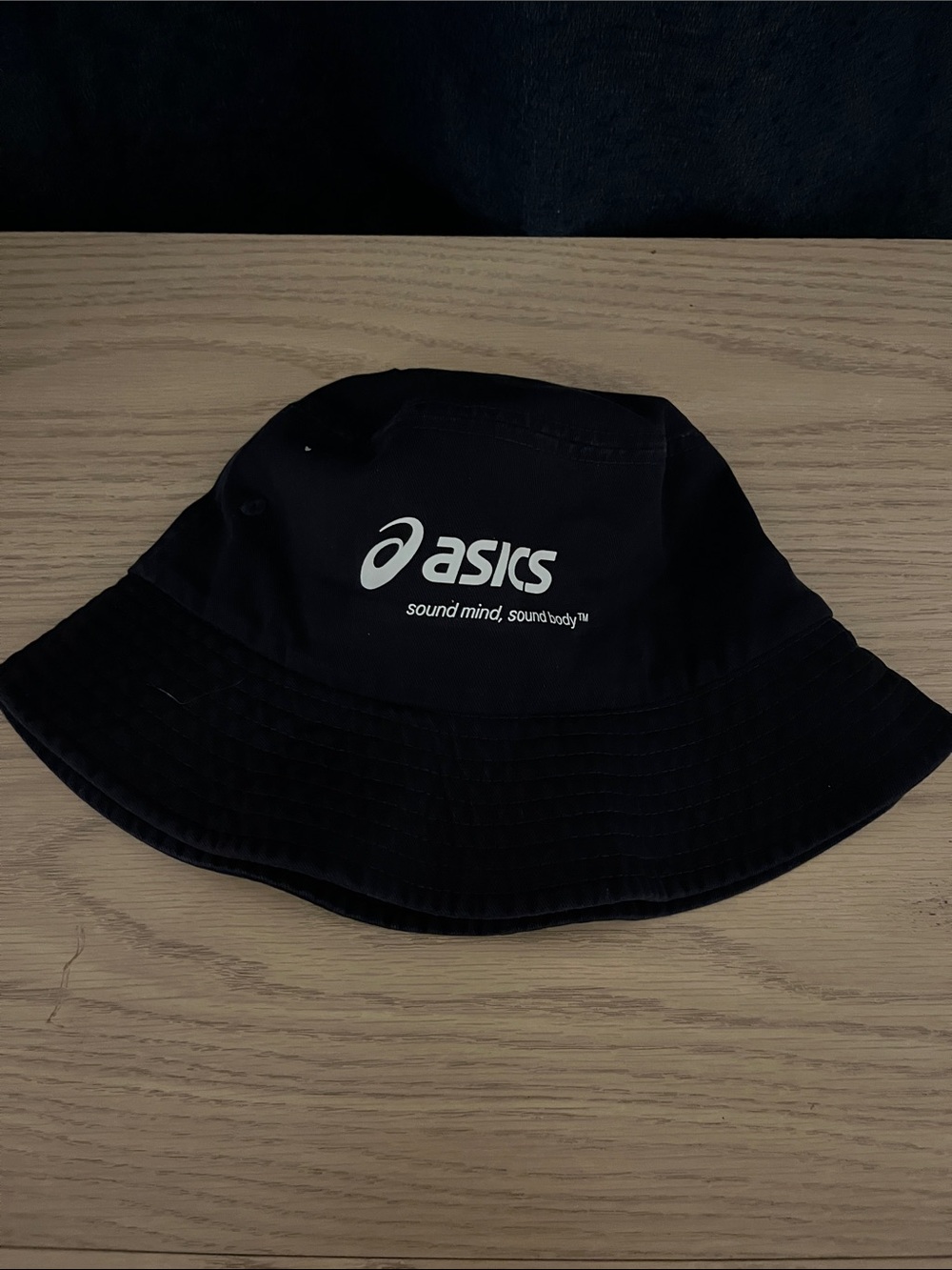 ASICS Black Logo Bucket Hat